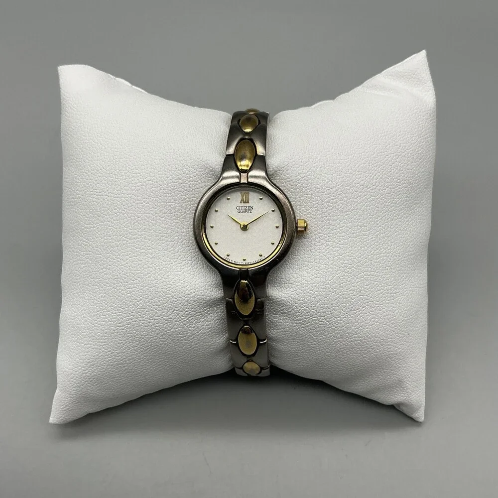 Citizen Womens Watch 20mm White Dial Two Tone 5920-K17527 New Battery 5.75